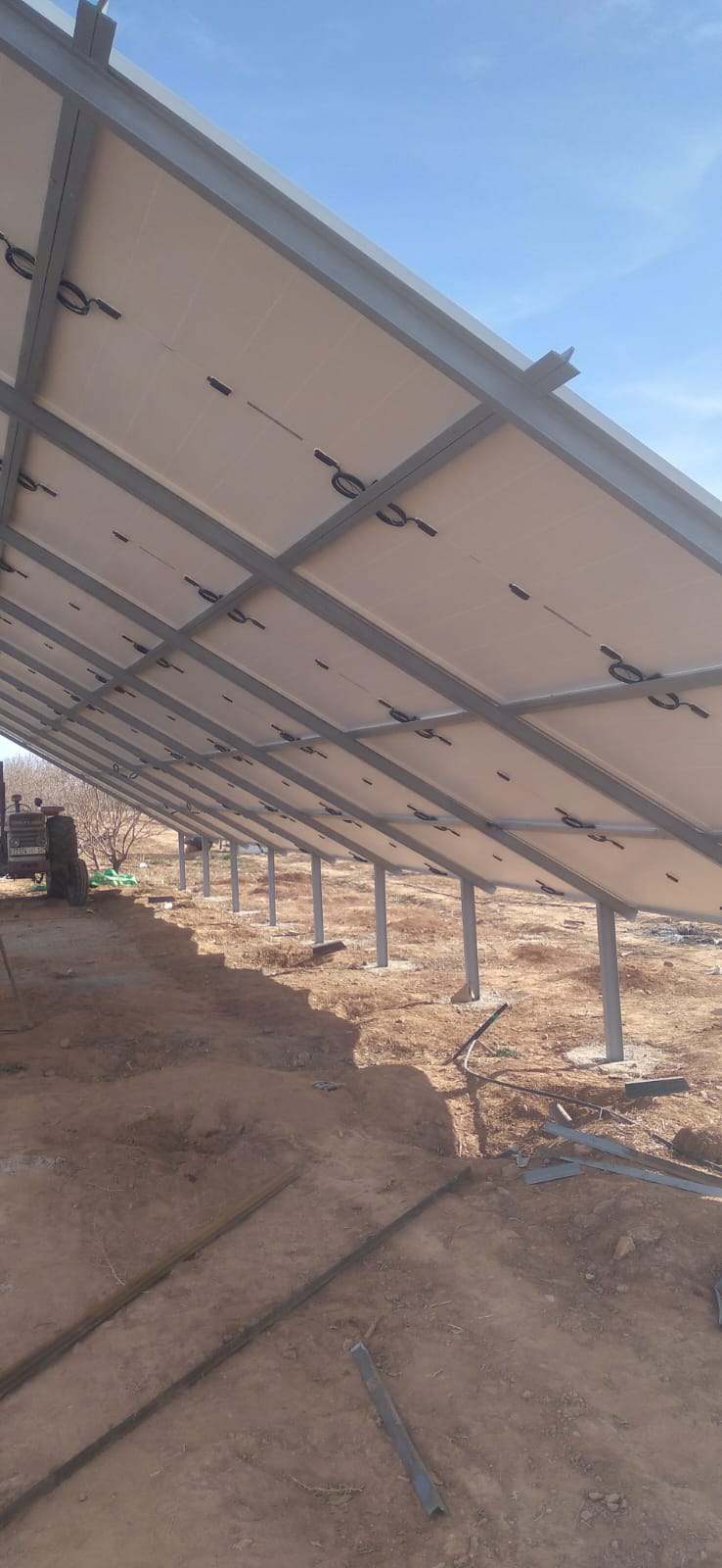 panneau solaire vu sous un autre angle